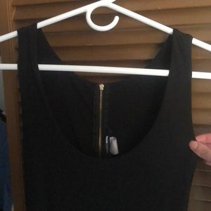 Black Fitted midi tank dress